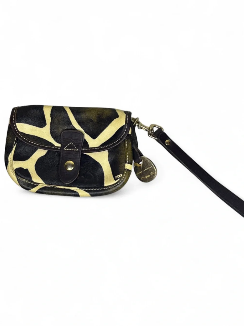 Dooney & Bourke Leather Zebra Print Wristlet